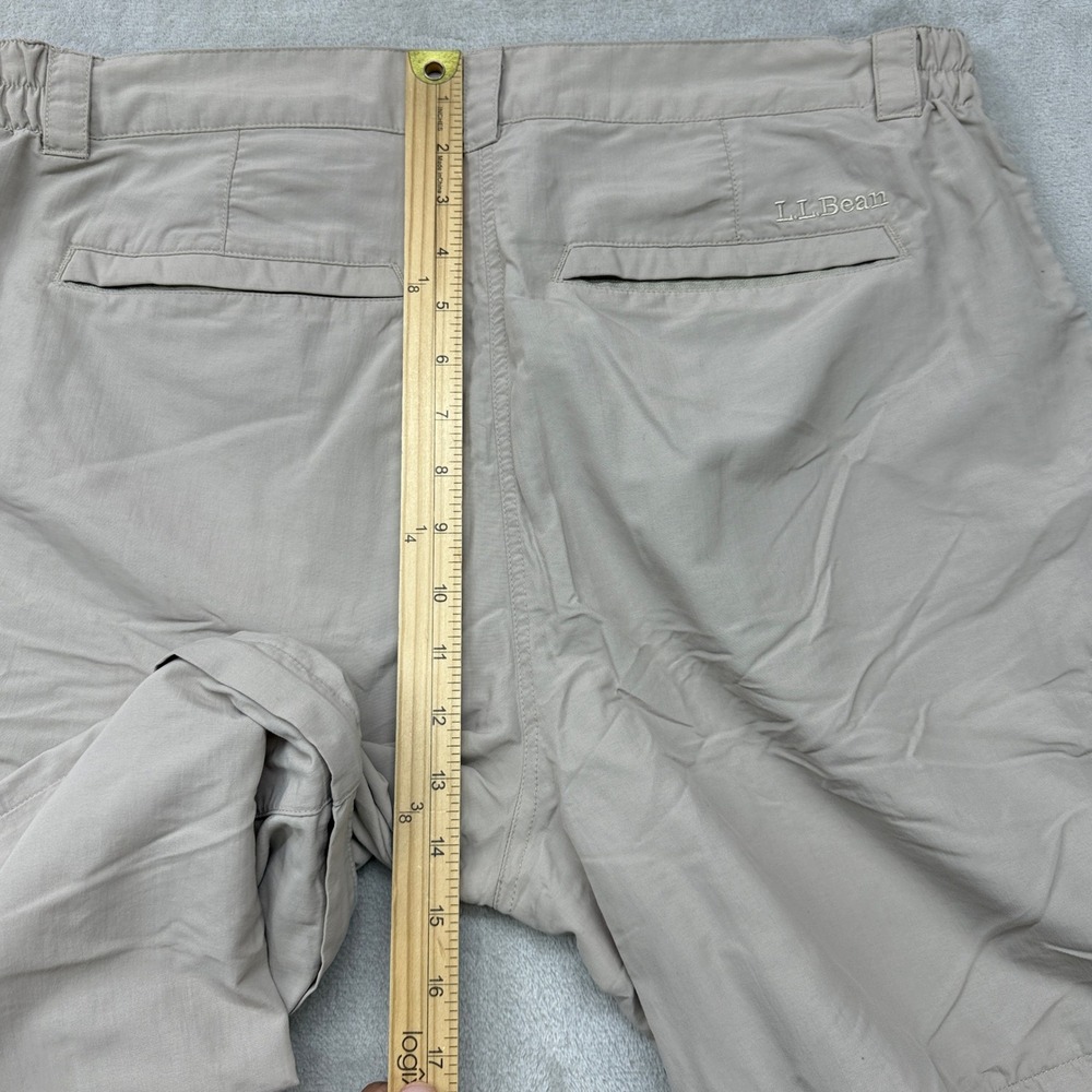 Women's Convertible Beige Zip-Off Pants - Picture 7 of 12